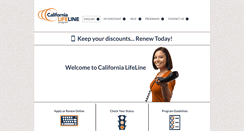 Desktop Screenshot of californialifeline.com